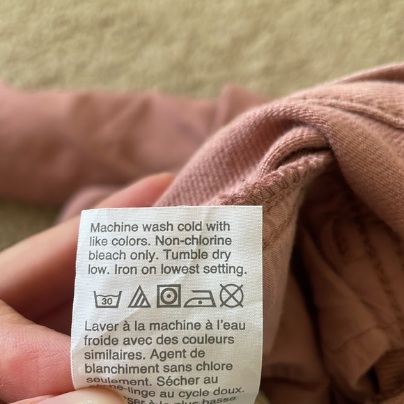 Madewell Tapered Yoke High Rise Jeans Rosewood Pink 26 AJ483 Pant Straight Leg - Picture 15 of 15